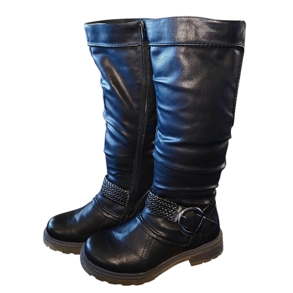 WANDERLUST FIONA3 wide cafe vegan leather knee high winter boots NIB 8.5W - Picture 8 of 16